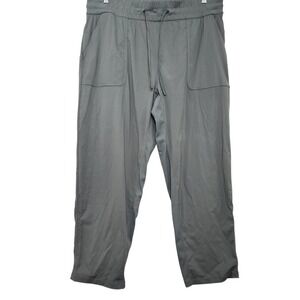 NWT Lululemon Size 14 Beyond the Studio Crop Pants Sage Green Striped New Tags